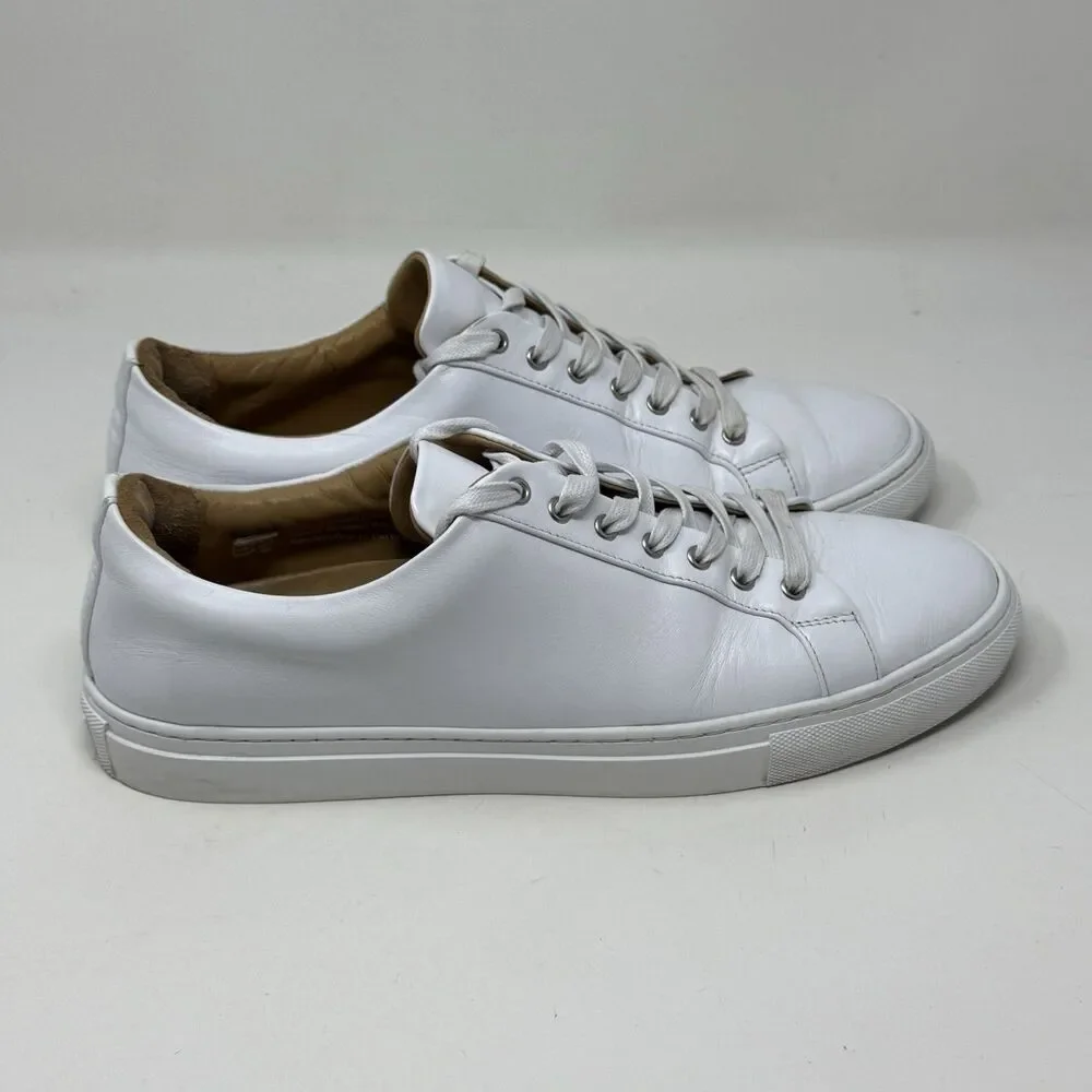 Thursday Boot Company White Leather Low-Top Sneakers